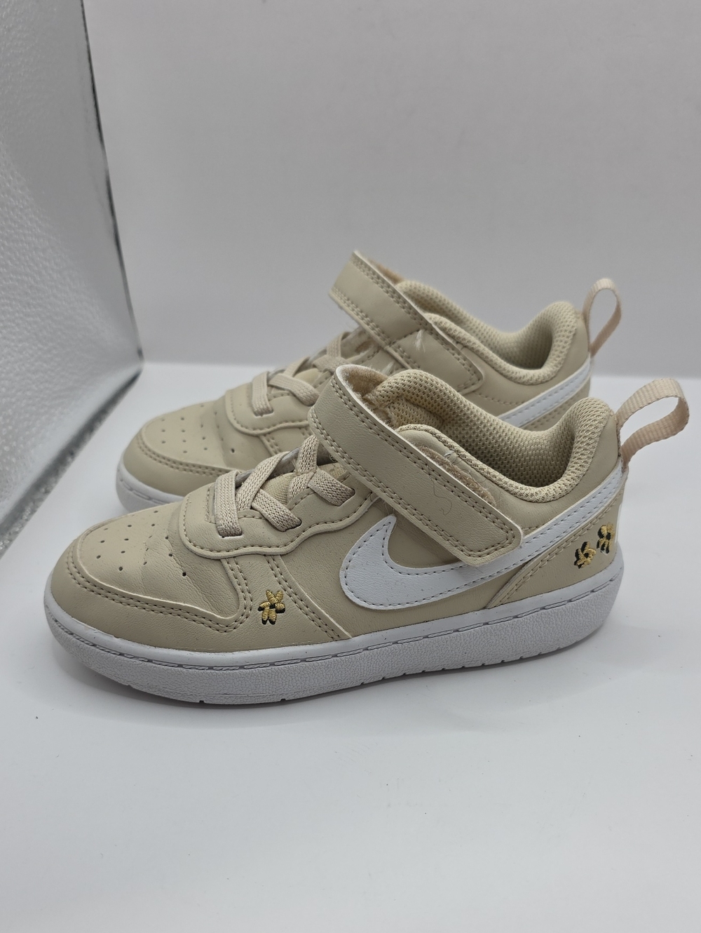 Nike Court Borough Low Recraft SE TDV Sand Pile White Kids SZ 9C FZ3137-100 - Picture 3 of 6